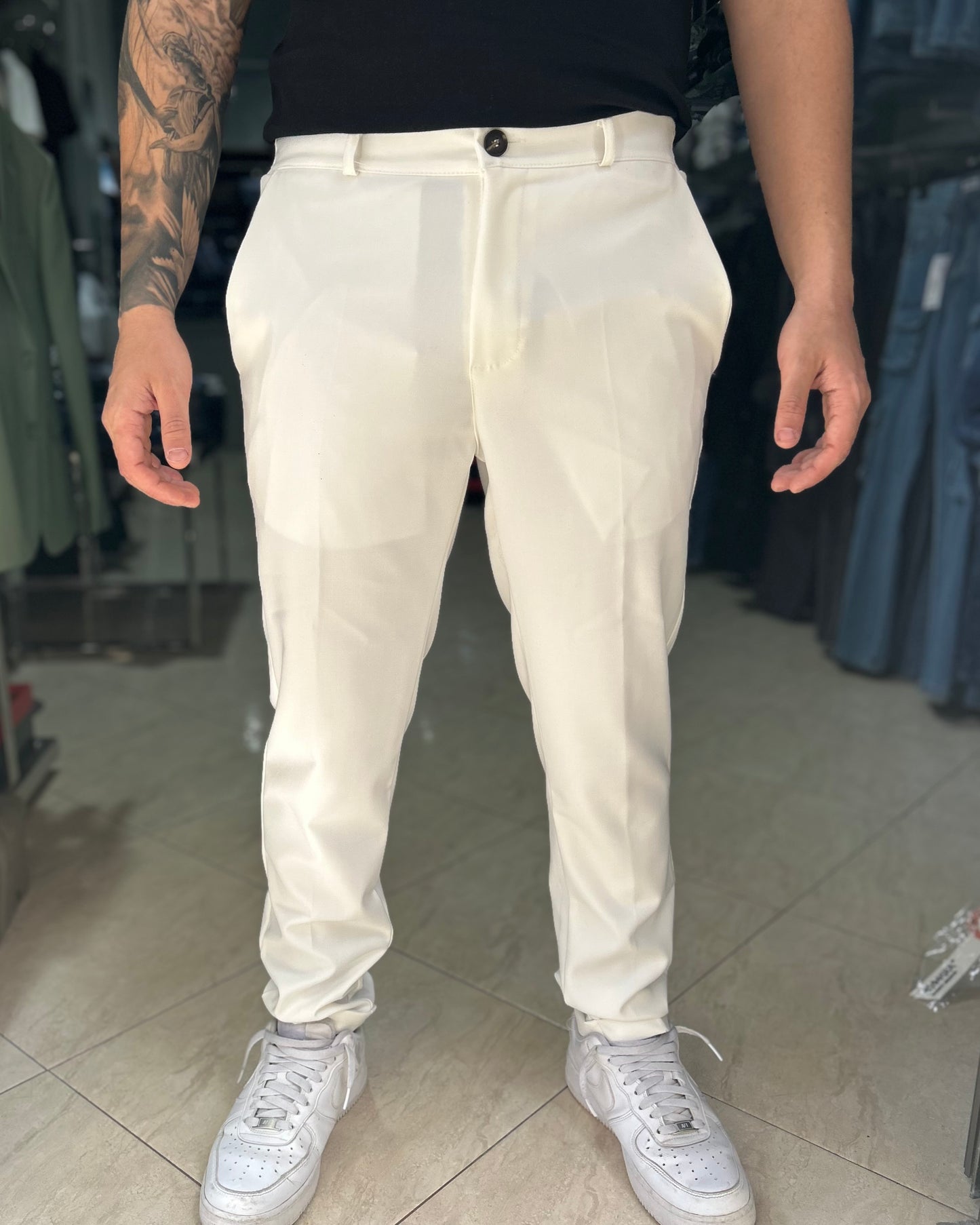 Pantalone ELEGANT CON BOTTONE