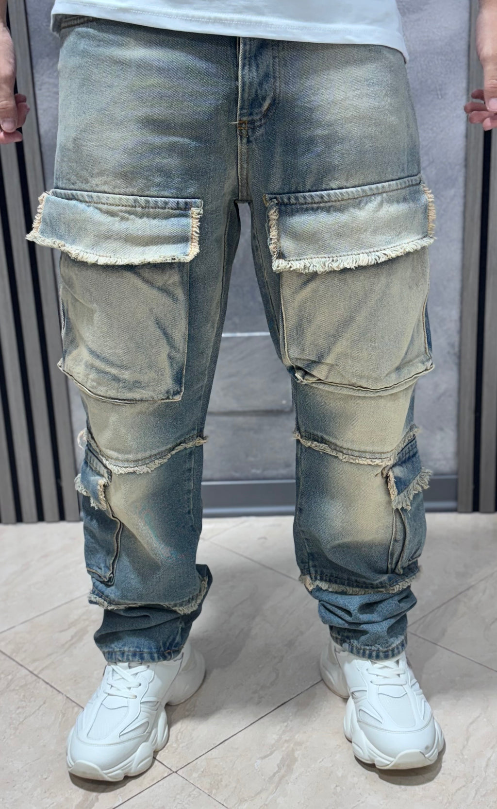 Jeans CARGO-RIVET